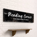 Reading Corner Sign by Tailored Canvases