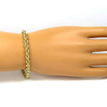 Real 10k Yellow Gold Rope Bracelet 4mm 8 Inch Men Women Diamond Cut on Sale by DailySale