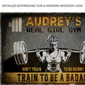 Real Girl Gym Sign by Tailored Canvases