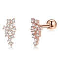 Real Mesh 925 Sterling Silver Stud Earrings by DailySale
