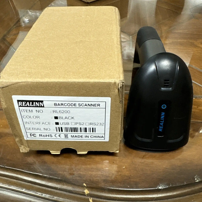 Realinn RL6200 Wireless Barcode Scanner 2D QR Code Scanner USB Rechargeable by Price Is Right Miami