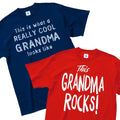 Really Cool Grandma or This Grandma Rocks T-Shirt - Assorted Styles and Sizes by DailySale