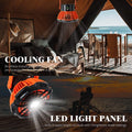 Rechargeable Camping Fan with LED Lantern with IR Remote by DailySale