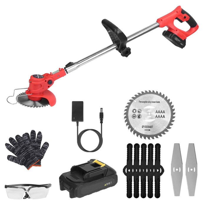 Rechargeable Electric Cordless Grass Trimmer with Alloy Saw Blade by DailySale