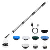 Rechargeable Electric Spin Scrubber 8 Brush Replaceable Heads 2 Speed