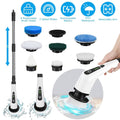 Rechargeable Electric Spin Scrubber 8 Brush Replaceable Heads 2 Speed by DailySale