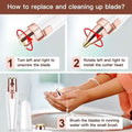 Rechargeable Facial Hair Remover and Eyebrow Trimmer by DailySale