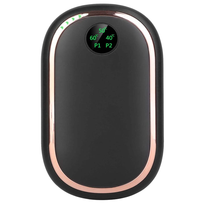Rechargeable Hand Heater Pocket Warmer Power Bank with Digital Display by DailySale