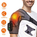 Rechargeable Heated Shoulder Wrap Massager Shoulder Brace Support with 3 Heating Levels by DailySale