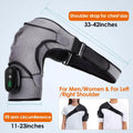 Rechargeable Heated Shoulder Wrap Massager Shoulder Brace Support with 3 Heating Levels by DailySale