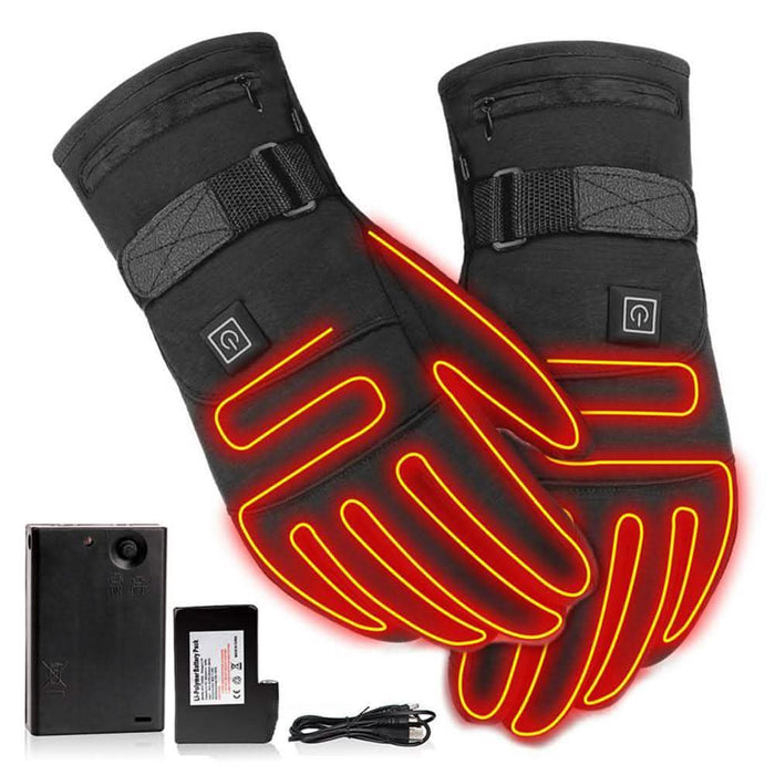 Rechargeable Heated Touch Screen Gloves by DailySale