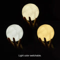 Rechargeable Moon Lamp Night Light Kids Dimmable LED Touch Changing Light by DailySale