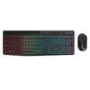 Rechargeable Silent Wireless Keyboard & Mouse Combo - 106 Keys, RGB Backlight