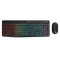 Rechargeable Silent Wireless Keyboard & Mouse Combo - 106 Keys, RGB Backlight by Zerodamage Sahara Case LLC