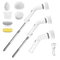 Rechargeable Telescopic Cleaning Brush 6 Replaceable Heads 2 Speed Adjustable Extension Arm by DailySale