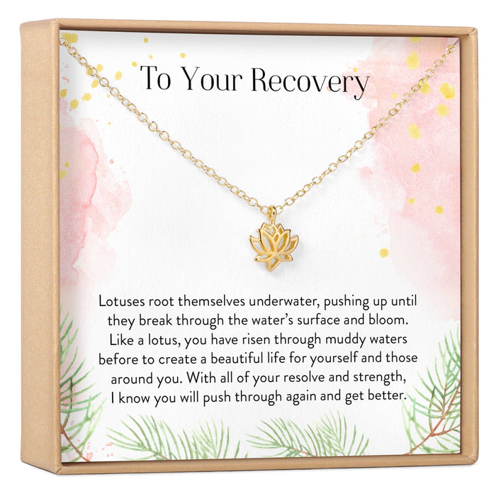 Recovery Lotus Necklace by Dear Ava