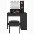 Rectangular Makeup Table with Mirror by DailySale