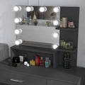 Rectangular Makeup Table with Mirror by DailySale