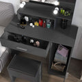 Rectangular Makeup Table with Mirror by DailySale