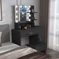 Rectangular Makeup Table with Mirror by DailySale