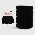 Recycled Nylon Thick Hair Elastics 6pc Set by Boutique 23