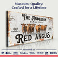 Red Angus Sign by Tailored Canvases