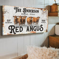 Red Angus Sign by Tailored Canvases