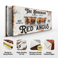 Red Angus Sign by Tailored Canvases