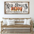 Red Angus Sign II by Tailored Canvases