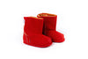 Red Ankle Boot Topper | Ozznek Removable Sole Shoes | Barefoot Kids Boot
