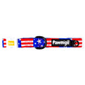 Red, White, & Bark Classic Collar by Pawmigo