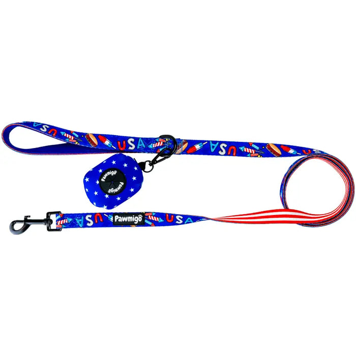 Red, White & Bark Leash Kit by Pawmigo