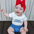 graphic bodysuit | future president by Finn + Emma