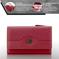 RFID Blocking Women's Leather Trifold Wallet by ID Stronghold