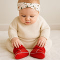cozy booties| red by Finn + Emma