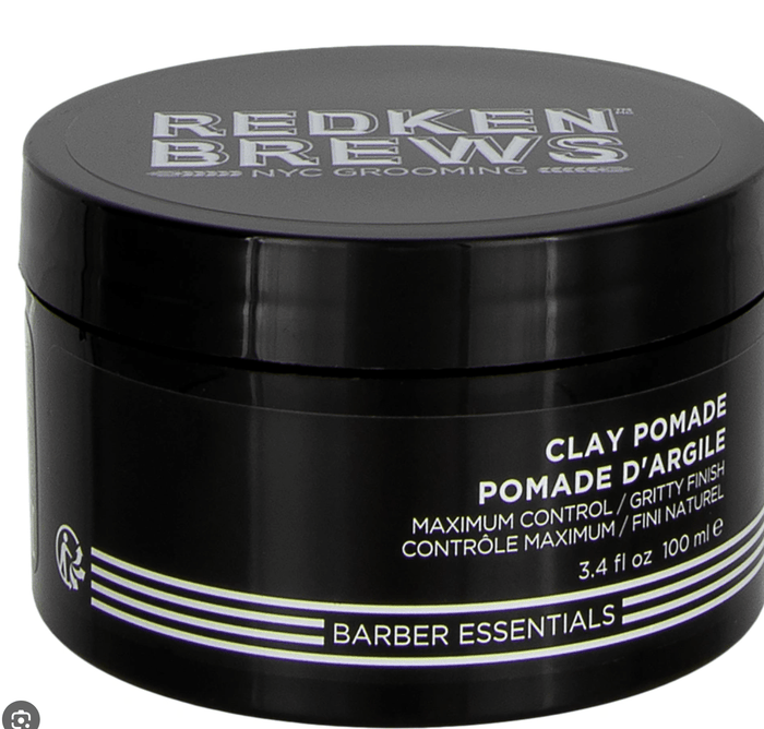 Redken Brews Clay Pomade for Men, High Hold, for Fine and Medium Hair