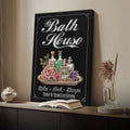 Relax Soak Escape Bath House Sign by Tailored Canvases