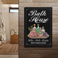 Relax Soak Escape Bath House Sign by Tailored Canvases