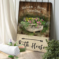 Relax Soak Unwind Sign VII by Tailored Canvases