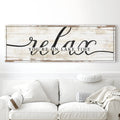 Relax You're on Lake Time Sign II by Tailored Canvases