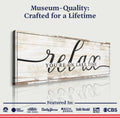 Relax You're on Lake Time Sign II by Tailored Canvases