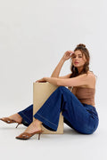Renae High Rise Pull-On Wide Leg Denim by Boutique 23