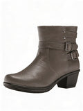 Easy Street Women’s Carson Boot, Grey, Size 6 m Us by Vanessa Jane
