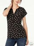 INC International Concepts I.N.C. Split-Neck T-Shirt Size Small by Vanessa Jane