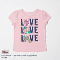 Epic Threads Little Girls Short Sleeve Text T-shirt - Crystal Rose, Size 6X by Vanessa Jane