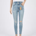 Vanilla Star Juniors Super High-Rise Ripped Skinny Jeans, Size 26wx27L by Vanessa Jane