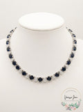 Carolee Silver-Tone Stone and Crystal All-Around Collar Necklace by Vanessa Jane