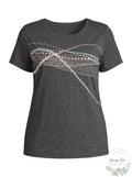 Ideology Womens Plus Lightweight Fitness T-Shirt, 2X by Vanessa Jane