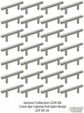 Jamison Collection J224-SN 3 Inch Bar Cabinet Pull Satin Nickel, LOT OF 24 by Vanessa Jane