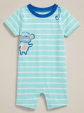 First Impressions Baby Boys Striped Monkey Cotton Romper,Size 12Mo by Vanessa Jane